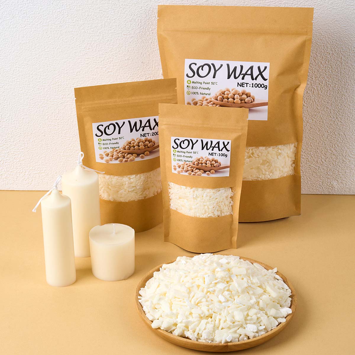 Candle Making Ingredients - Cire de soja blanche Pure de