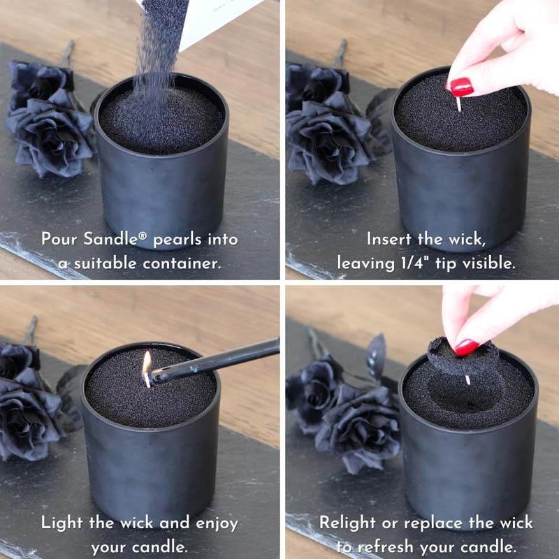 Sable noir pour bougies avec m - Candle Making Ingredients avis et prix